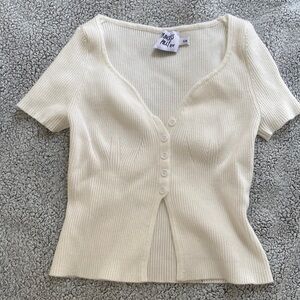 Princess Polly Ribbed Cropped Sweater